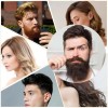 ZEY 3 PCS Folding Beard Comb, Portable Mustache Comb for
