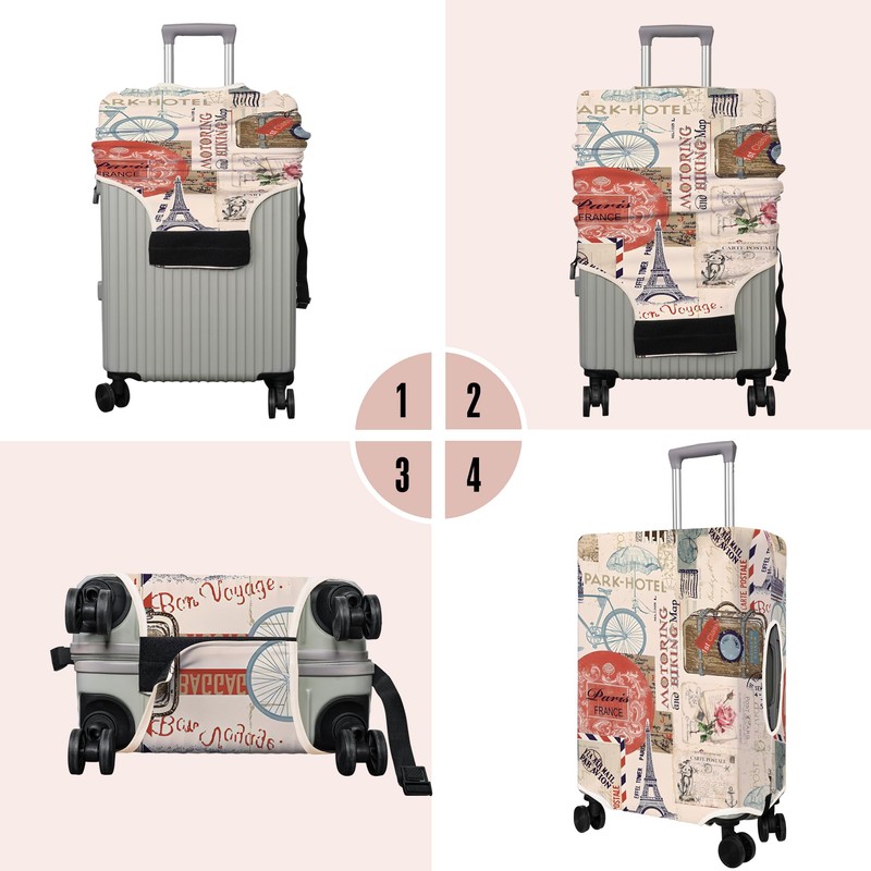 PtRug Travel Luggage Cover Suitcase Protector Fits 18-32 Inch Luggage