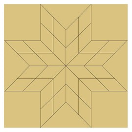 Barn Quilt Square Design by Lines Cutout Unfinished Wood Country Decor Coloring Book Door Hanger Everyday MDF Shape Canvas Style 8 (6")