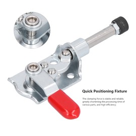 Walfront Abrazadera de Palanca de Empuje Y Tracción Abrazadera de Palanca de Liberación Rápida Horizontal Antideslizante 88.2 Lbs Capacidad de Sujeción Accesorio de Posicionamiento Rápido