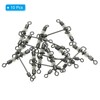 PATIKIL 3-Way Swivel 44lb 10 Pack Cross Line T-Turn Rolling
