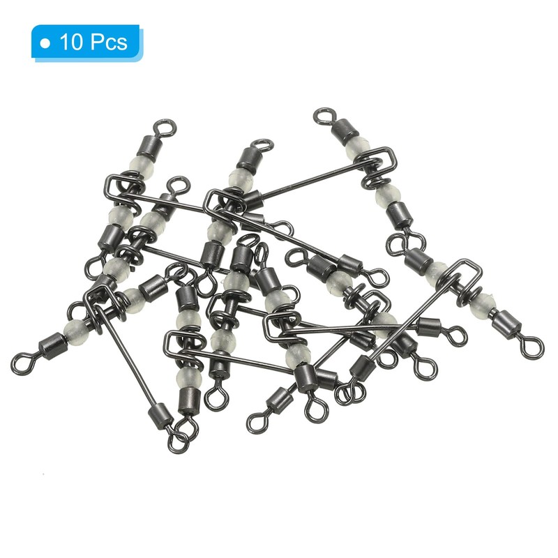 PATIKIL 3-Way Swivel 44lb 10 Pack Cross Line T-Turn Rolling