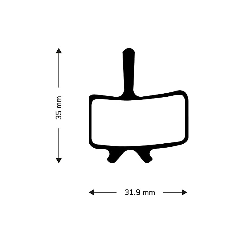 Aztec Organic Disc Brake Pads For Avid Juicy & BB