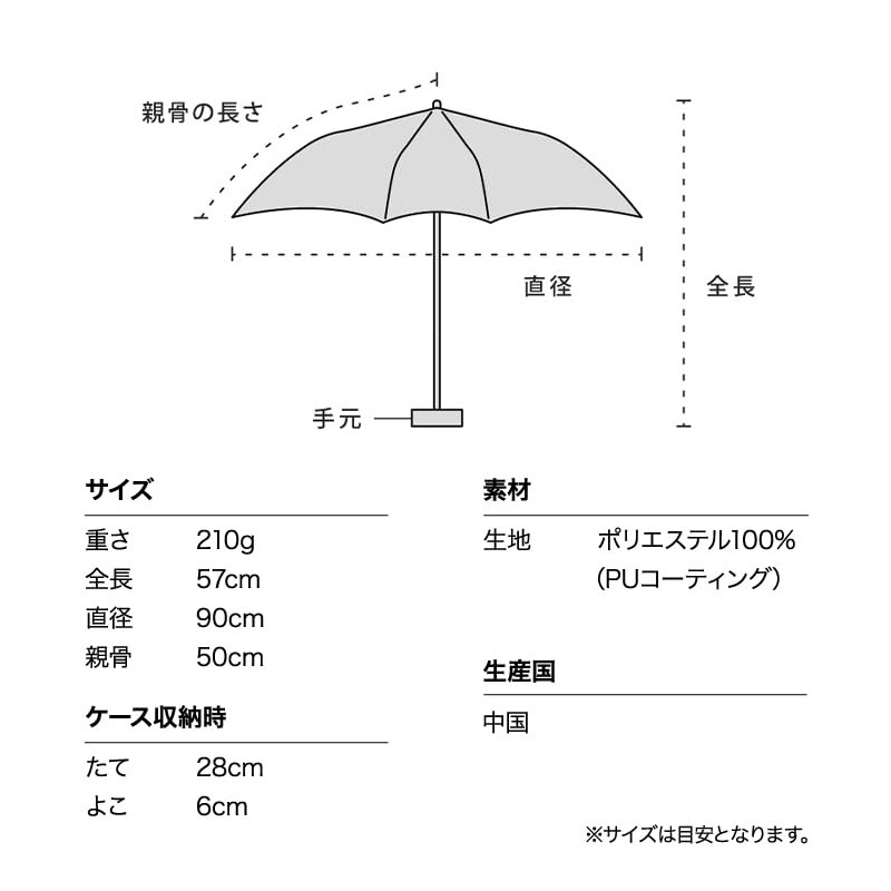 Wpc. Parasol Light Shielding Dot Pearl Belt, Mini, Black, 2025