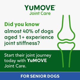 YuMOVE Daily Bites For Senior Dogs | Joint Supplement for Older, Stiff Dogs, with Glucosamine, Chondroitin, Green Lipped Mussel | Aged 9+ | 60 Chews