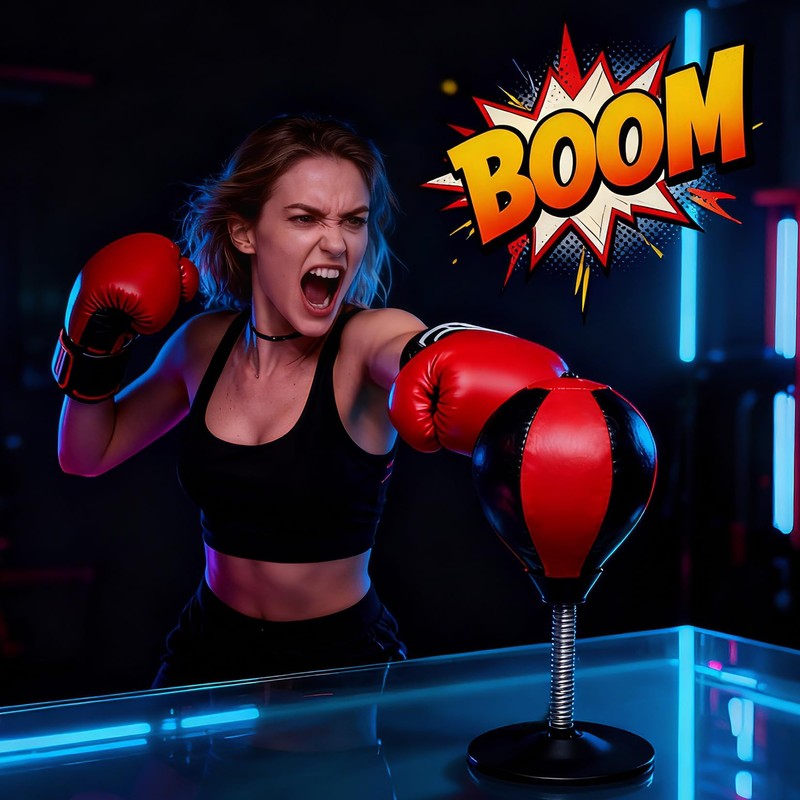Punching Bag,Portable Strong Suction Cup Boxing Bag Speed Balls,for Home