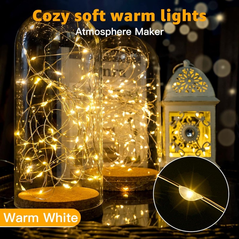 6 Pack Fairy Lights Battery Operated 7ft 20 LED Mini