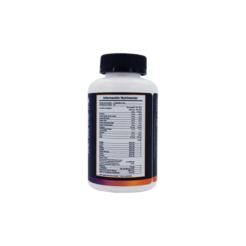 Envio Probioticos Enzimas Digestivas Suplemento 120 Caps A4h