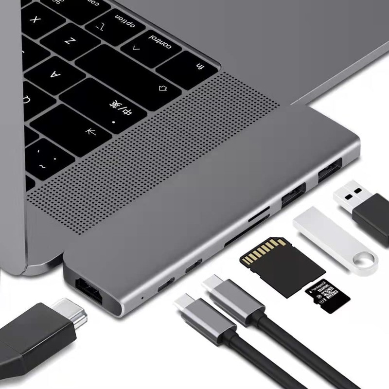 Yostyle 7 in 2 USB C Hub para MacBook Pro,