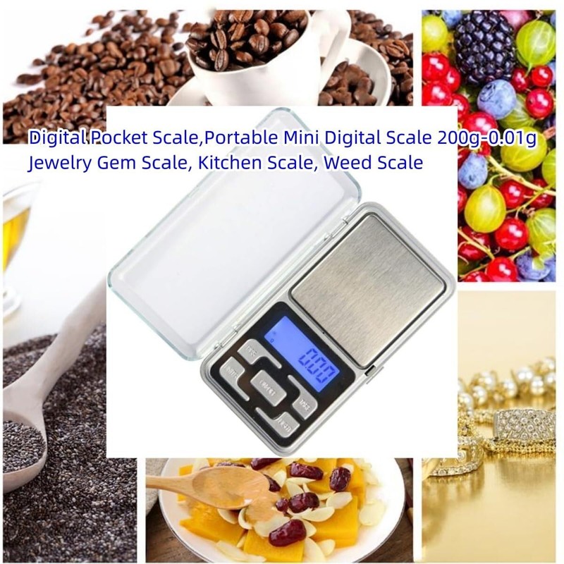 Pocket Mini Digital Kitchen Scales Jewellery Electronic Herbs - 0.01g