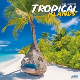 Tropical Islands Calendar 2026 | 12 Month Wall Calendar | Avonside Publishing | Plastic Free Packaging