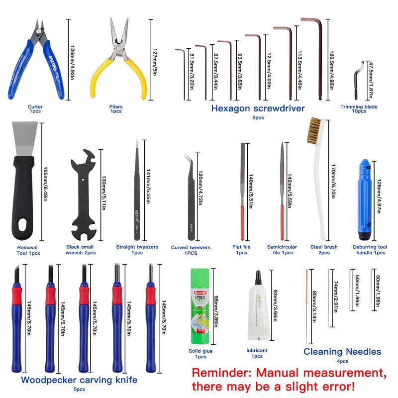 Imdinnogo BCZAMD 39Pcs 3D Printer Tools Kit Includes Resin Removal