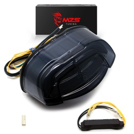 MZS Motorcycle Tail Light, LED Integrated Turn Signal Blinker Brake Taillight Smoke Compatible with CBR650R 2019-2023 / CB650R 2019-2023 / CB300R 2018-2021