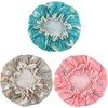 MEISO 3 Pieces Gorros para Regadera Gorra de Baño Mujer