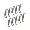 Partuto 10pcs 59mm Multicolor Motorcycle Exhaust Pipe Swivel Springs Replacement