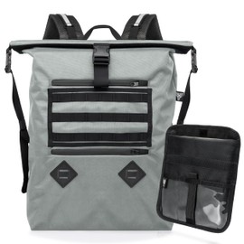 Xtreme Sight Line ~ AQUA RT Large Water-Proof Faraday Backpack/Small LITE Faraday Bag Combo ~ Tracking/Hacking Defense ~ Silver