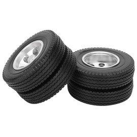 2pcs RC Trailer Rear Wheels Tire for Tamiya  1/14 Tractor Truck RC Climber Trailer Parts