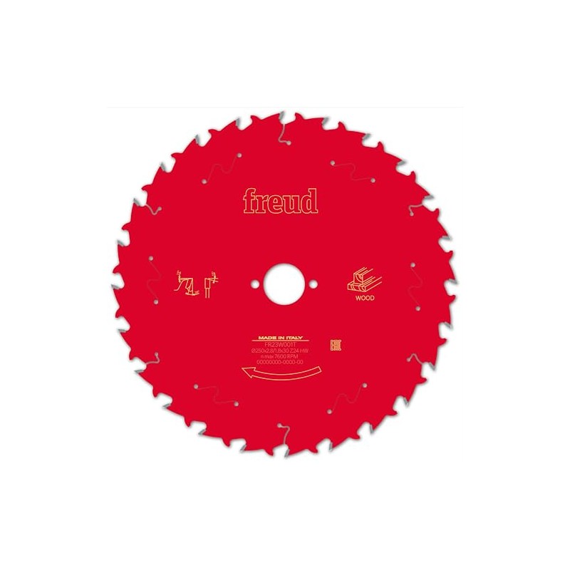 Freud 250mm x 30mm 24T Wood Circular Saw Blade FR23W001T