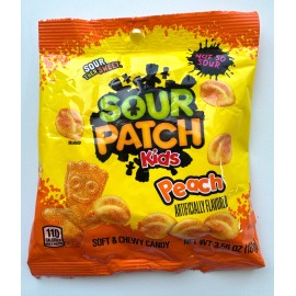 Sour Patch Kids Peach -  3.56oz Bag - LIMITED EDITION - FREE SHIPPING