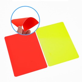 NAUZE 2Pieces Soccer Referee Card Set Football Referee Red and Yellow Card Soccer Warning and Ejection Cards for Soccer Football Match
