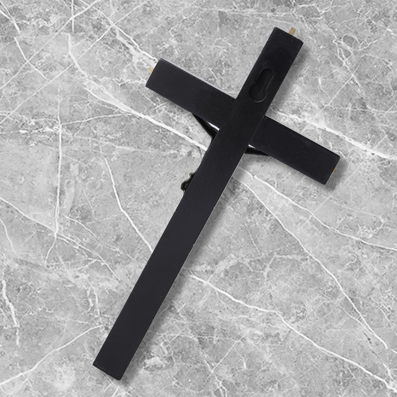 VINETEN Cross | Crucifix Wall Cross | Handmade Black Gold