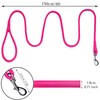 OOPSDOGGY Rolled Leather Dog Lead 6ft Heavy Duty Training Leash