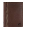 camel active Bilbao Men's RFID Portrait Leather Wallet, Medium, Cognac,