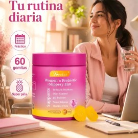 Probióticos Mujer 4 Lactobacilos Xos 60 Gomitas Piña