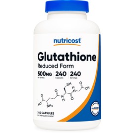 Nutricost Glutathione Capsules 500mg, 240 Capsules - Gluten Free, Non-GMO