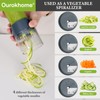 Ourokhome Veggie Chopper and Dicer with Container, Manual Hand Food
