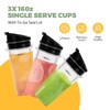 3 Pcs Ninja Blender Cups Replacement 16oz Cups with Seal