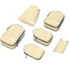 Cipway Compression Packing Cubes for Travel (Vanilla Cream 6 Set)