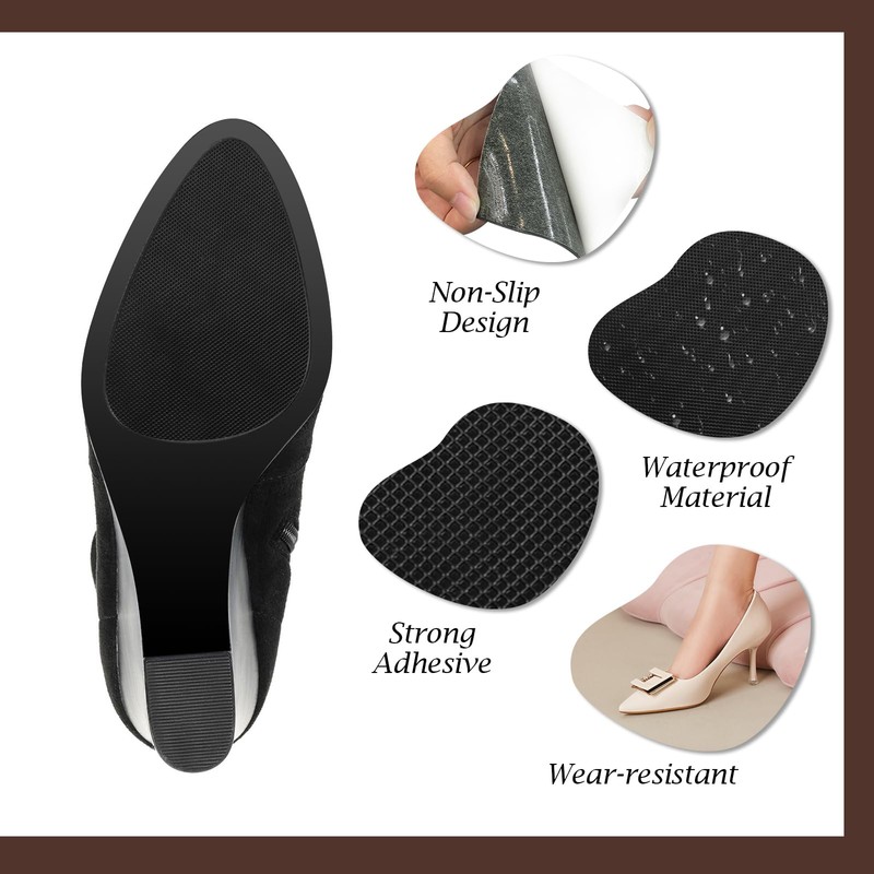 UKOFEW Pack of 4 Non-Slip Soles, 25 x 10 cm