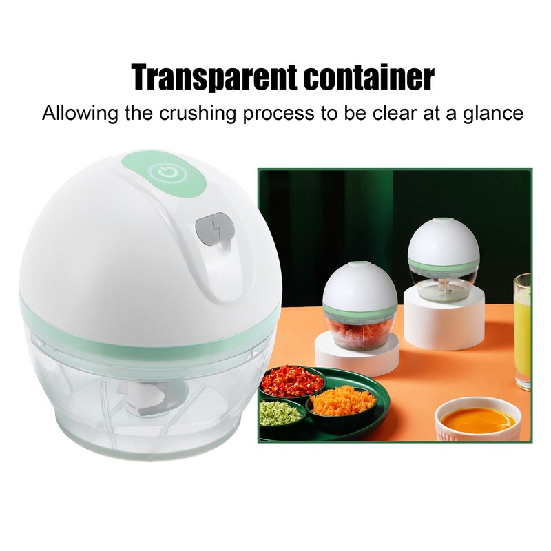 Electric Mini Garlic Chopper Masher Meat Grinder Food Processor Kitchen