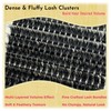 MIKIWI Lash Clusters 280pcs D Curly Individual Lashes, Wispy 3D