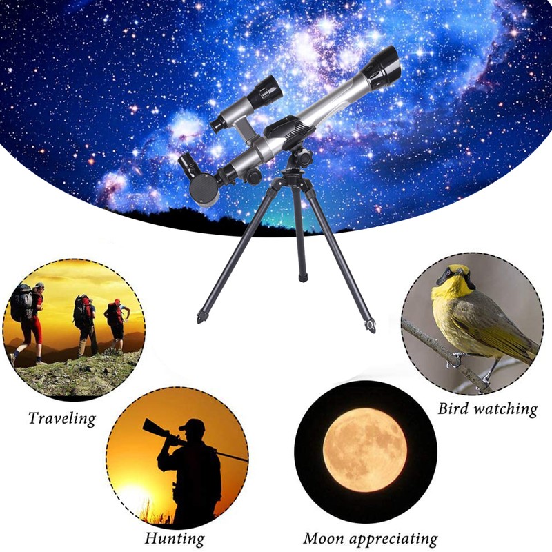 Outdoor Monocular Astronomical Telescope With Tripod for Kids Adults Portable