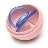 melii Pacifier Pod – Grey & Pink Pacifier Storage Container