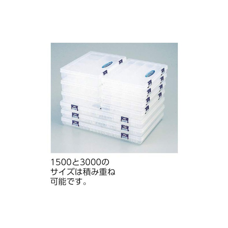 リングスター スーパーピッチ クリア L201×W149×H28mm 仕切板12枚付 SP-1500S