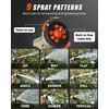 RAINPOINT Garden Hose Nozzle, Hose Sprayer Nozzle with 9 Spray