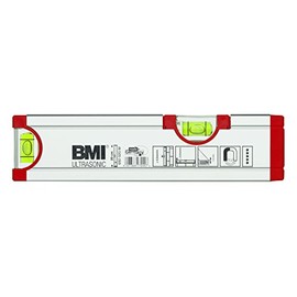 BMI Ultrasonic 692020M Spirit Level Length 20 cm Anodised with Magnet