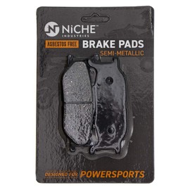 NICHE Brake Pad Set for Yamaha V Star 950 Stryker Bolt 3D8-25806-00 5S7-W0045-00 Front Rear Semi-Metallic