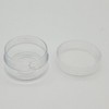 10g Round Transparent Empty Container with Clear Cap for Cosmetics Cream Container 12ea