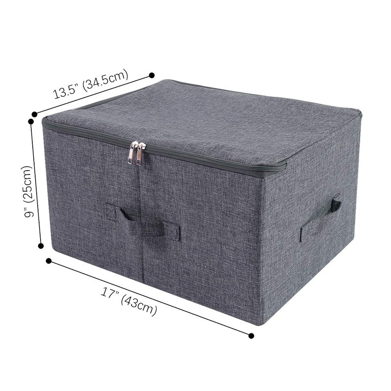 iwill CREATE PRO Fabric Garment Storage Box with Zip Lid
