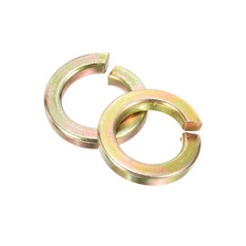 sourcing map 7/16" Split Lock Washer, 25Pcs Carbon Steel Spring Lock Washers Metal Split Ring Washer for Screw Bolts Machinery Zinc Plated