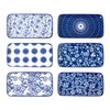Cerkik Rectangle Serving Platter Set - 8 Inch Ceramic Dinner