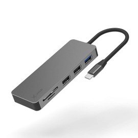 XLayer USB 3.0 Typ-C Hub 7-in-1 Grey
