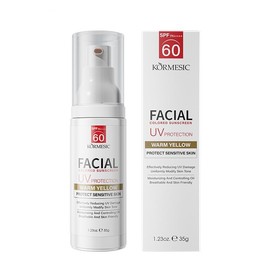 Tinted Sunscreen for Face, Tinted Face Sunscreen SPF 60+, Tinted Sun Cream, Cover Blemishes, Sunscreen for Sensitive Skin, Non Greasy Lightweight