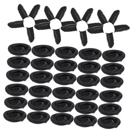 FELTECHELECTR 100pcs Anti-Static Latex Finger Cots Wear-Resistant Disposable Finger Protectors for Electronic Assembly Black Multi-Function Covers for Daily Use