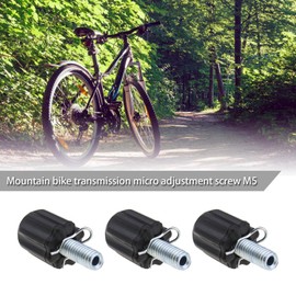 The Lord of The Tools M5 Bicycle Brake Adjustable Screw Lock Shift Brake Cable Adjuster for Most MTB Mountain Bike Black Pack of 10