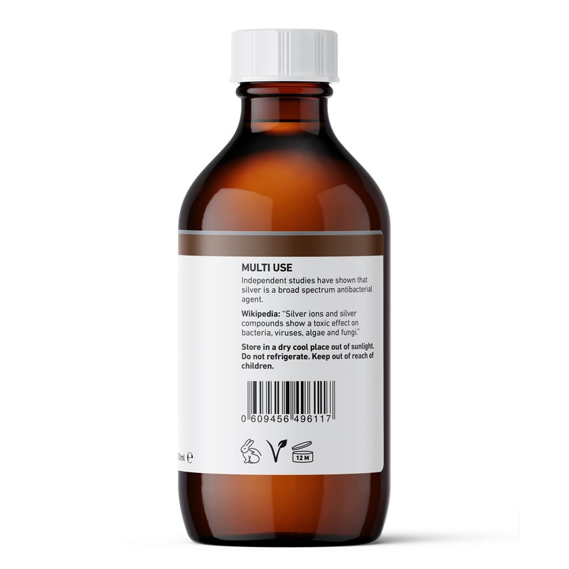 Nature's Greatest Secret Premium Quality Antibacterial 10ppm Colloidal Silver Bottle